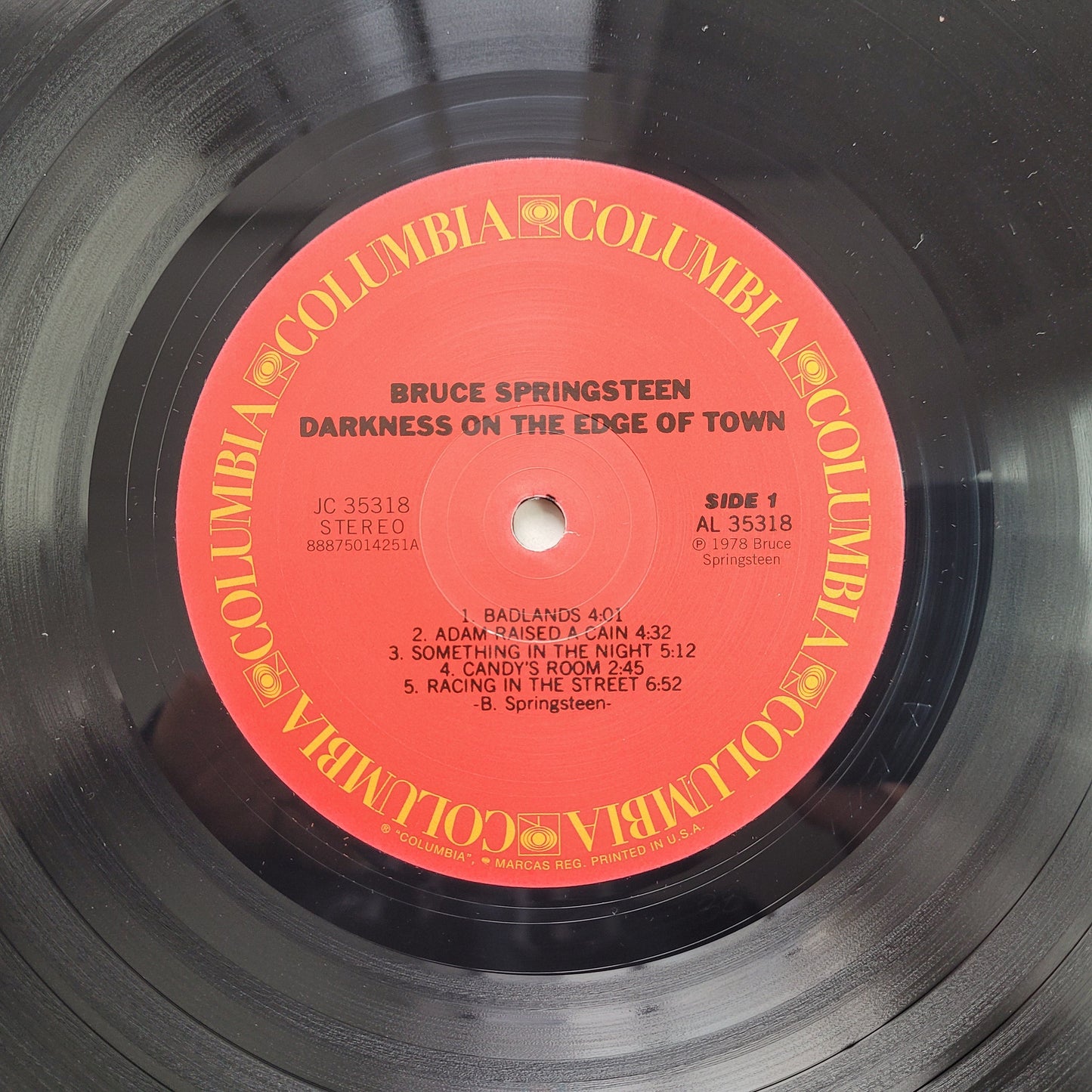 Bruce Springsteen,Darkness On The Edge Of Town,New repress,LP Album