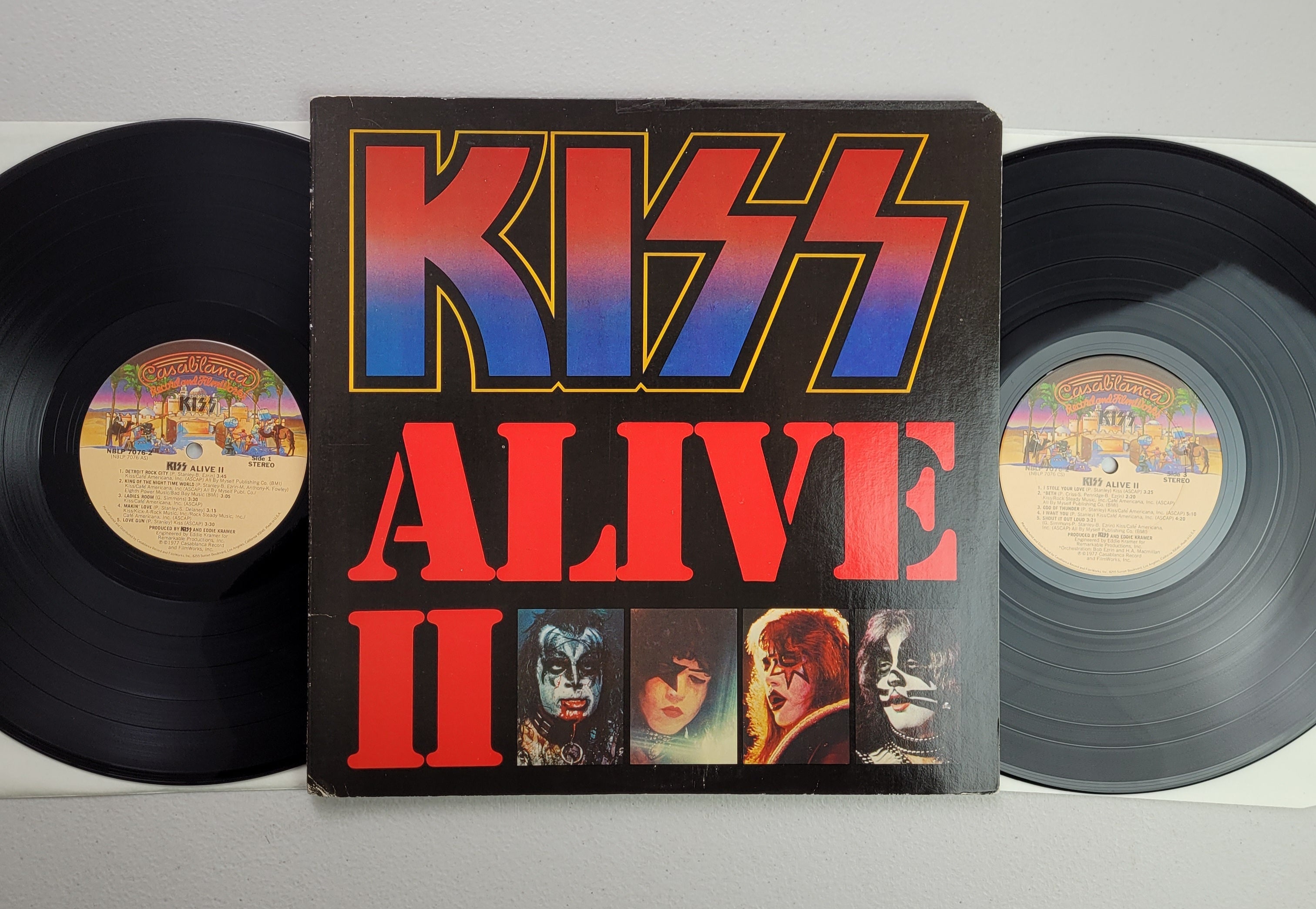 Kiss,Alive II,Original USA pressing. Evolution of Kiss booklet,LP Albu