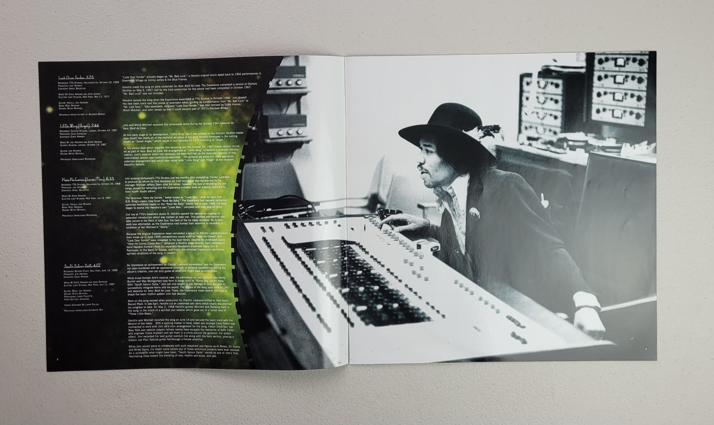 Jimi Hendrix,South Saturn Delta,180g 8 page glossy picture booklet,LP Album