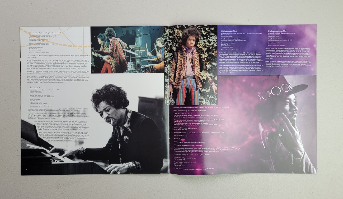Jimi Hendrix,South Saturn Delta,180g 8 page glossy picture booklet,LP Album
