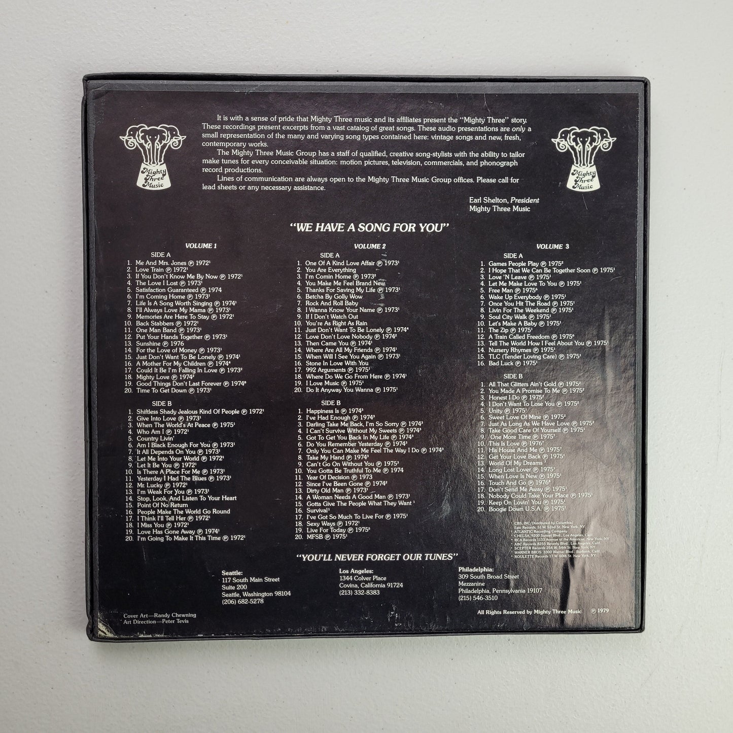 Mighty Three Music "We Have A Song For You",3 record box set,LP Album Box Set