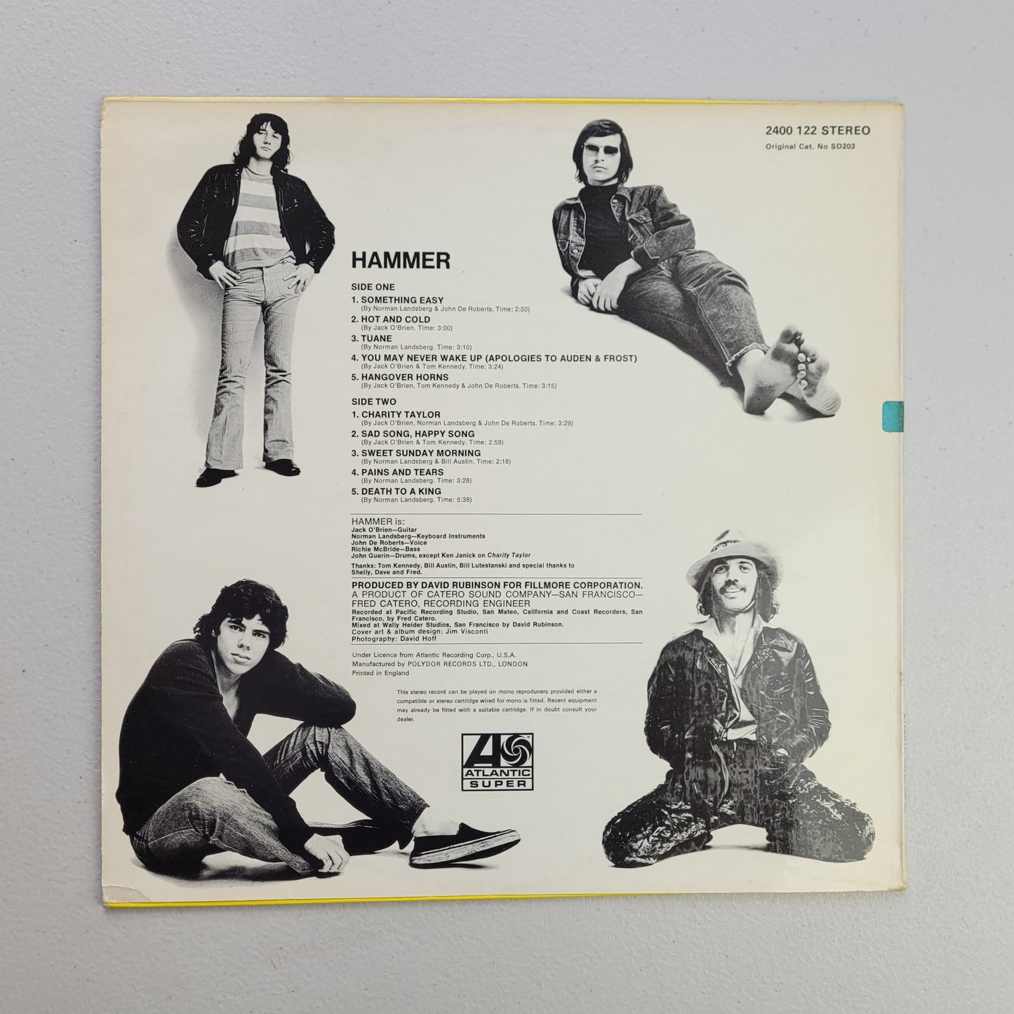 Hammer,Hammer,The vinyl looks a UK EX. ,LP Album