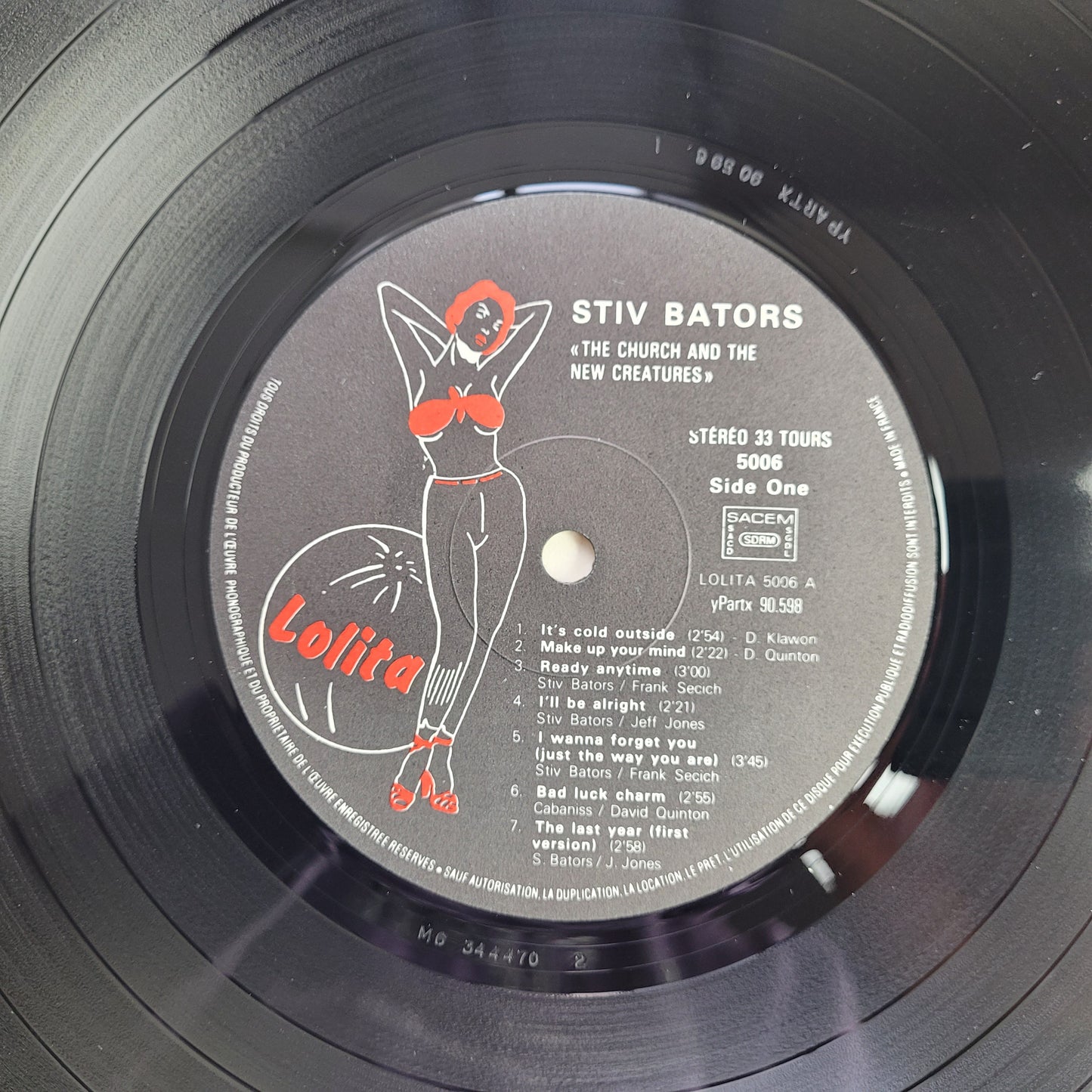 Stiv Bators,The Lord And The New Creatures,The vinyl is a UK EX. ,LP Album