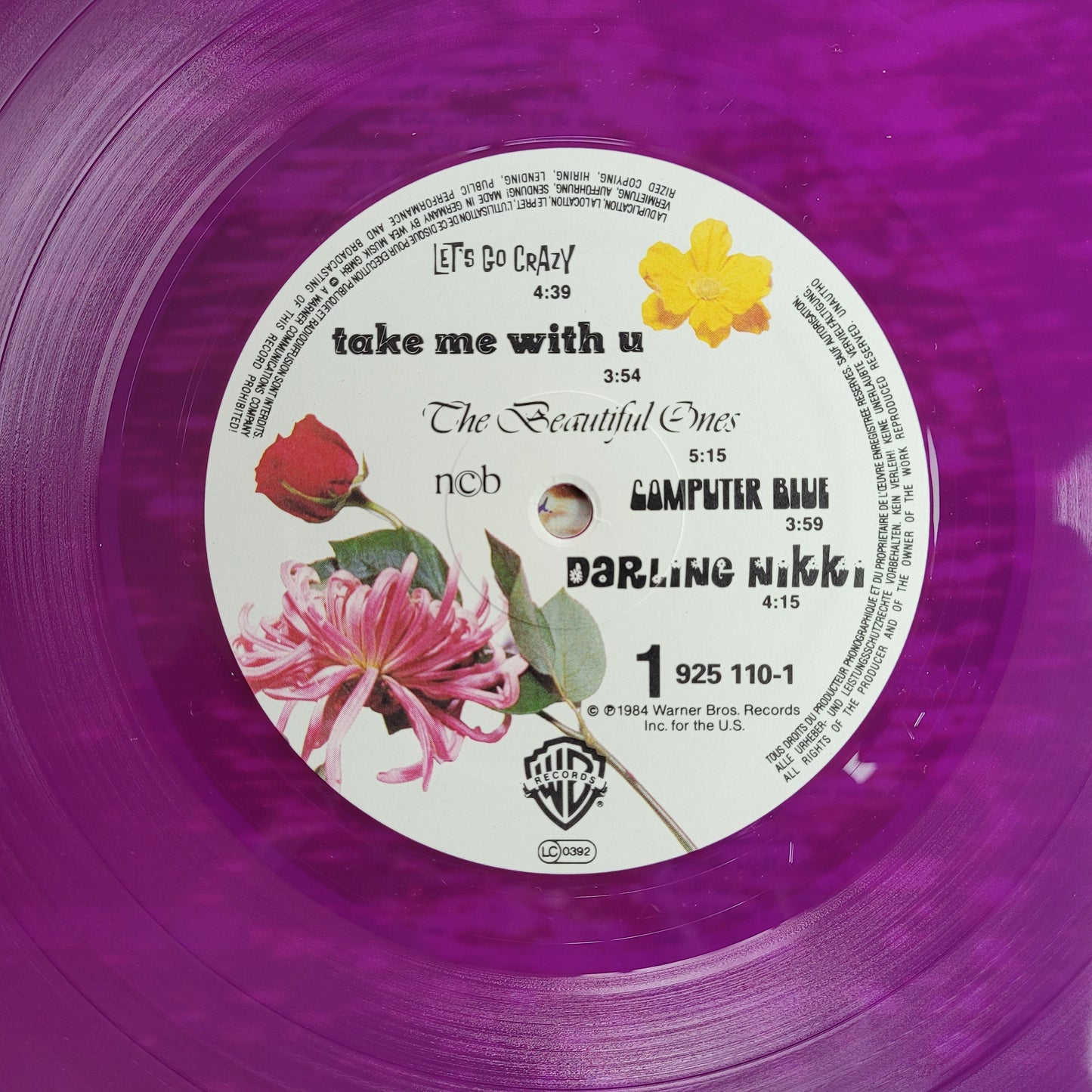 Prince, Purple Rain, Rare Limited Edition Purple Vinyl, LP Album