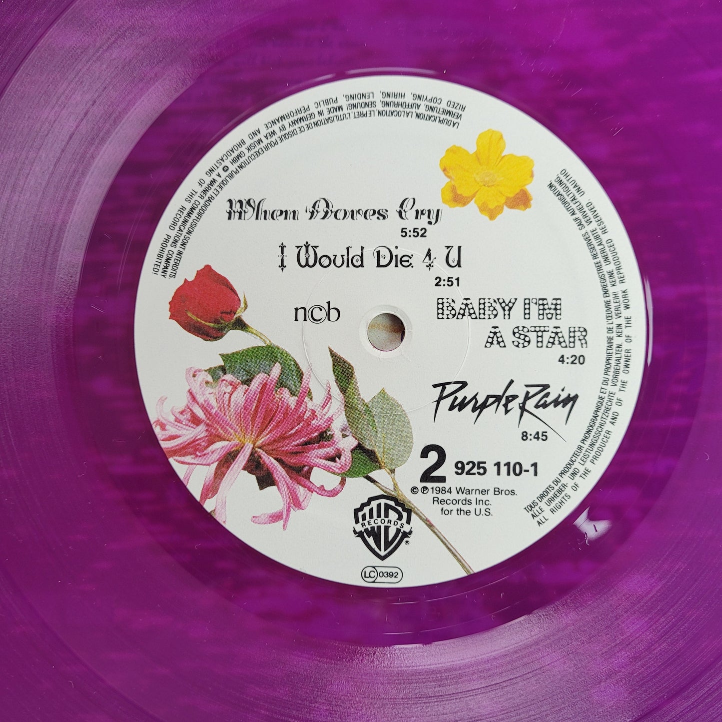 Prince, Purple Rain, Rare Limited Edition Purple Vinyl, LP Album