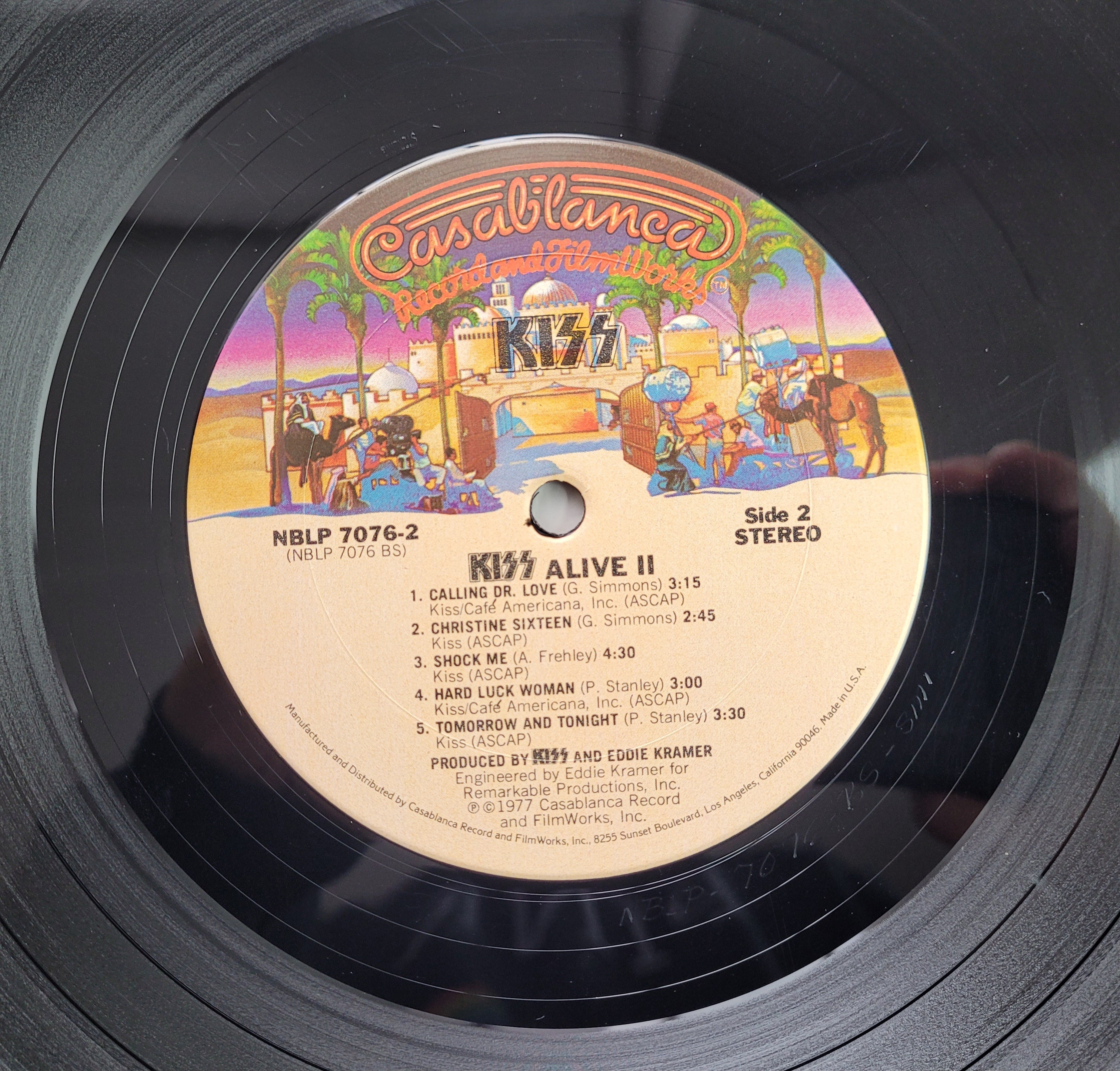 Top Kiss alive vinyl