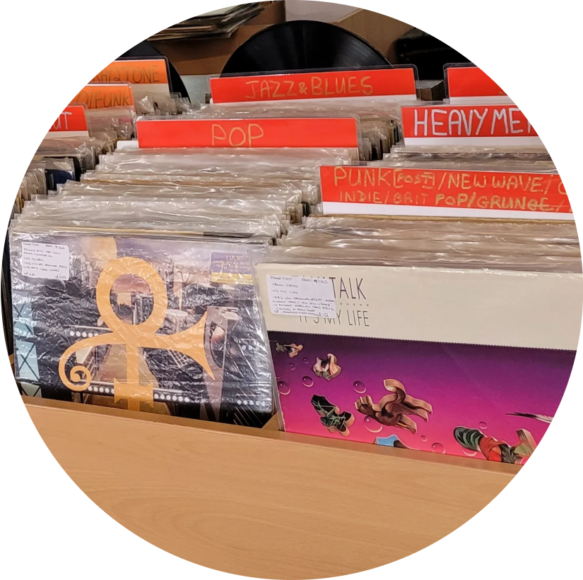 Visual Vinyl Collectors Record Shop Of Rare LPs, Singles & Memorabilia